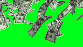 dollar money green screen • dollar rain green screen | free green screen video