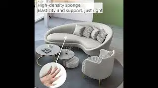 Modern Curved Sectional Sofa Set - with Coffee Table #sofaclub #furniture #home #sofastyle #sofa