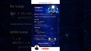Python Loops Explained 🔥 | Most Important Python Concept 😱 | #shorts #python #tech #coding 😎🔥💯
