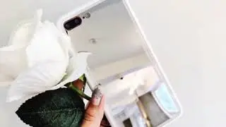 makeup mirror iphone x 7 8 6s plus case