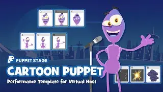 Cartoon Puppet: Performance Template for Virtual Host | Cartoon Animator