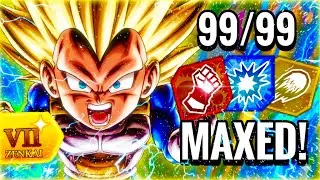 LF SSJ3 Vegeta Maxed Arts Boost CRUSHES You With UNLIMITED Blue Cards! DB Legends 