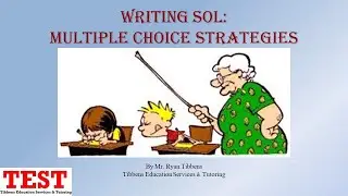 Virginia Writing SOL -- Multiple Choice Test Strategies & Tips