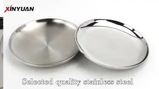 Round serving tray of stainless steel products cheap wholesale manufacturers