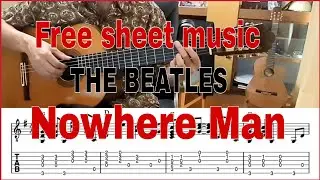 [TAB] The Beatles - Nowhere Man(Fingerstyle)