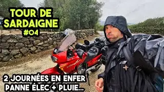 Le tour de la Sardaigne à moto se complique : panne électrique et pluie battante ! - EP.04