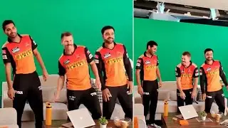 Sunrishers boys showing some dance moves🤣| Vaathi coming dance | #Shorts #IPL2021 #srh #davidwarner