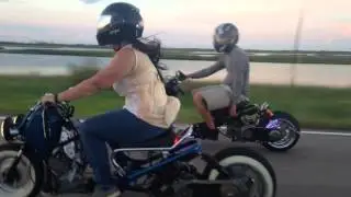 H Town Misfit gang Galveston ride 5.31.15 Honda Ruckus