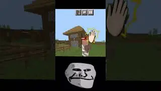 when you accidentally hit a villager😂#minecraft #villager #gaming#shorts