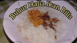 Cuaca Hujan Masak Bubur Halia Ikan Bilis di Kepulauan Paloh, Sarawak. 