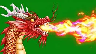 Dragon Fire Green Screen | Green Screen Dragon Flame Effect