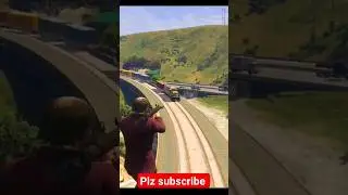 GTA 5 Train Vs Rocket launcher😱💥#shorts #youtubeshorts #gta5
