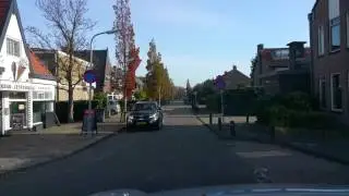 Bennebroek, de Zwarteweg in herfsttinten.
