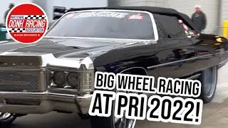 BIG WHEEL RACING AT PERFORMANCE RACING INDUSTRY (PRI 2022) Z06 DOES BURNOUT🔥 #DONK #DONKMASTER