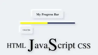 How To Create JavaScript Progress Bar | HTML, CSS & JavaScript Progress Bar With Source Code