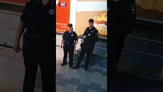 Инквизиторы подземелья Полицейские 5 отделения полиции метро МСК курят в общественном месте Щукино 🚭