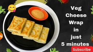 Healthy & Tasty Veg Cheese Wrap l Easy Lunch box Idea 🌯💚 l Comfort Cravings 