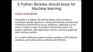 5 python packages/libraries that you must know for machine learning