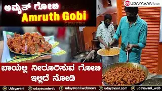 ಬಾಯಲ್ಲಿ ನೀರೂರಿಸುವ ಗೋಬಿ ಇಲ್ಲಿದೆ ನೋಡಿ |Amruth gobi centre  |Street Food |  Udayavani
