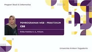 Pemrograman Web - CSS