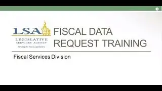 Fiscal Data Request Training Video