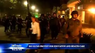 Rio Slums Protest For Education And Health Care