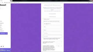 Opening a Razzall account with Voice over