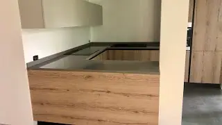 Italian kitchen Handleless design | wood line design | 🇮🇹