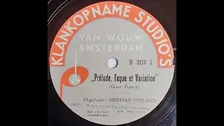 Herman Nieland bespeelt het orgel van De Kloof in Amsterdam (Van Wouw 78-toeren glasplaat)