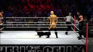 WWE '13 Hell in a Cell Simulation Cody Rhodes/Goldust Vs The Shield (WWE Tag Team Championships)