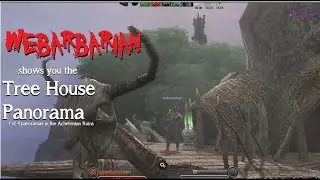 Acheronian Ruins 1/4 panoramas; Webarbarian shows ya where this first one is, up in the tree house!
