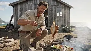 24-Hour Survival on a Deserted Island - Catching Snails | Growing Vegetables | Setting up a Tent