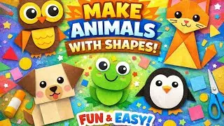 Animal Guessing Game #animalgames #kidslearning  #shapesforkids #funforkids  #learning 