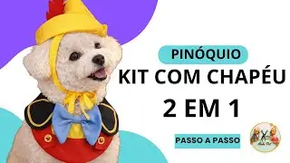 Bandana Pet do Pinóquio | Molde + Costura Passo a Passo