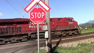 Beauty Lash Up Meet. CP Coal Train Meets CN 417 W/ SD40u & SD60 @ Matsqui Jct. BC