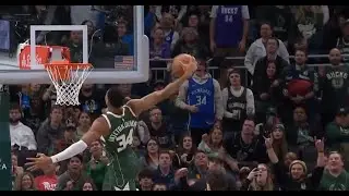 Giannis Antetokounmpo's PERFECT WINDMILL Dunk On A Fast-Break