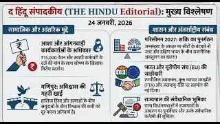 Manipur Violence, ASHA & Anganwadi Workers, Delimitation After 2027, India&ndash;EU Relations, THE HINDU