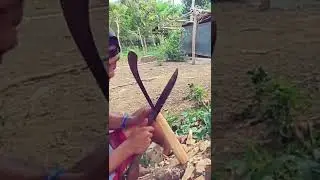 how to make billhook handle in 60 seconds