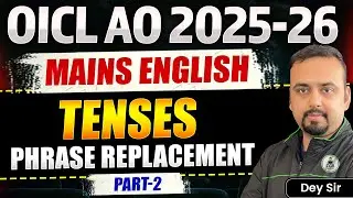 OICL AO 2025-26 | English: Phrase Replacement Part 2 | OICL AO English Mains Preparation Strategy
