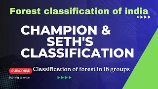 Champion and Seth's forest classification ||  indian forest classification @scoringscience