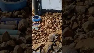 digging in the desert sand after 6 ft this is a material I'm digging with a shovel and God lol