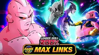 ABSOLUTELY BROKEN!! LEVEL 10 LINKS 100% EZA TEQ EXCHANGE MAJIN BUU! (DBZ: Dokkan Battle)