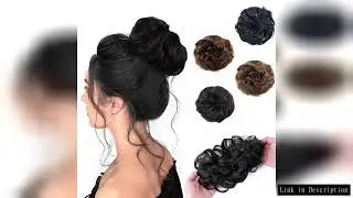 Human Hair Messy Hair Bun Chignon Extensions Scrunchy Updo HairPiece Soft And Comfortable To Wear Bu