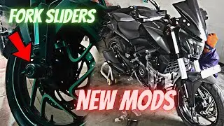 Installing Road Rash Fork Slider in Dominar 400 UG Modification | 2022 Dominar 400 Accessories