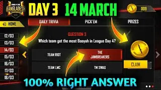 14 march esports ultimate challenge answers day 3/how to complete ultimate challenge day 3 answer
