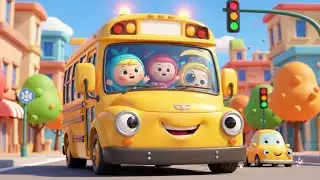 Lights Flash, City Moves! Wheels on the Bus Go on a Rescue Ride 🚍🚦 | Nursery Rhymes for Kids