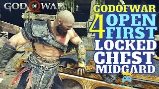 God of War 4 PC Open First Locked Chest Midgard FIND IDUN APPLE, Find 3 Hidden Symbols