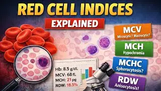 Red Cell Indices & CBC Report Interpretation | MCV MCH MCHC RDW Explained | Anemia Types