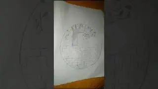 Circle Drawing Easy Red Heart Drawing ❤️🥰#short #art #trendingshorts
