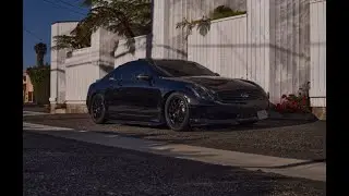 G35 COUPE x CARBON FIBER HR STYLE HOOD |VLOG 23